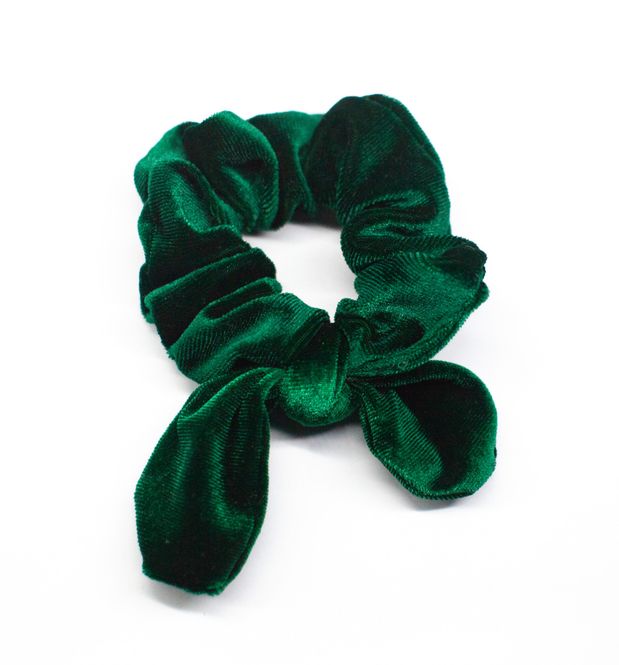 Hovedbilde Scrunchie Slufse  Dyp Grønn